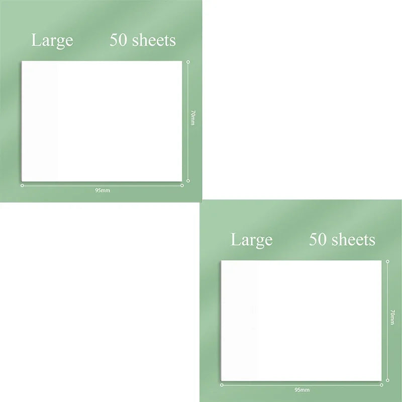 50sheets Transparent Posted It Sticky Note Pads Notepads