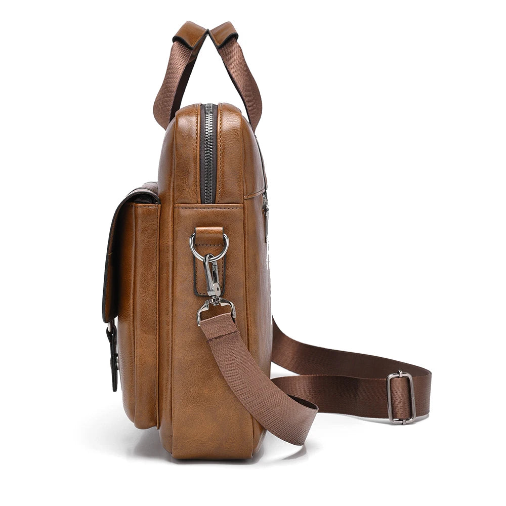 Executive Leather-Look Commuter Briefcase - product view 5