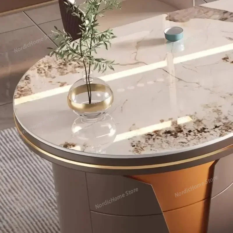Modern L-Shaped Office Desk with Storage Drawers