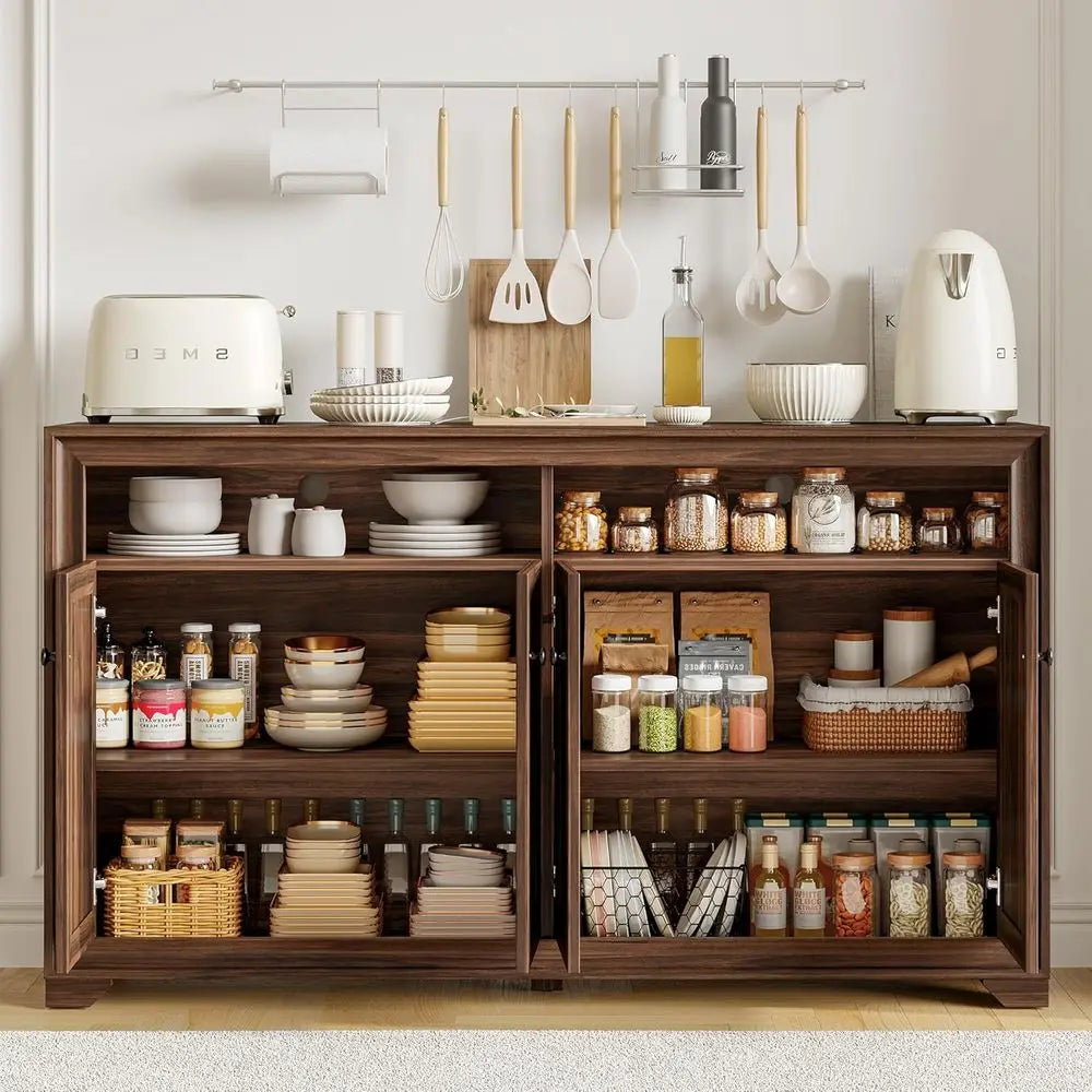60 Inch Modern Sideboard Buffet Cabinet with Storage