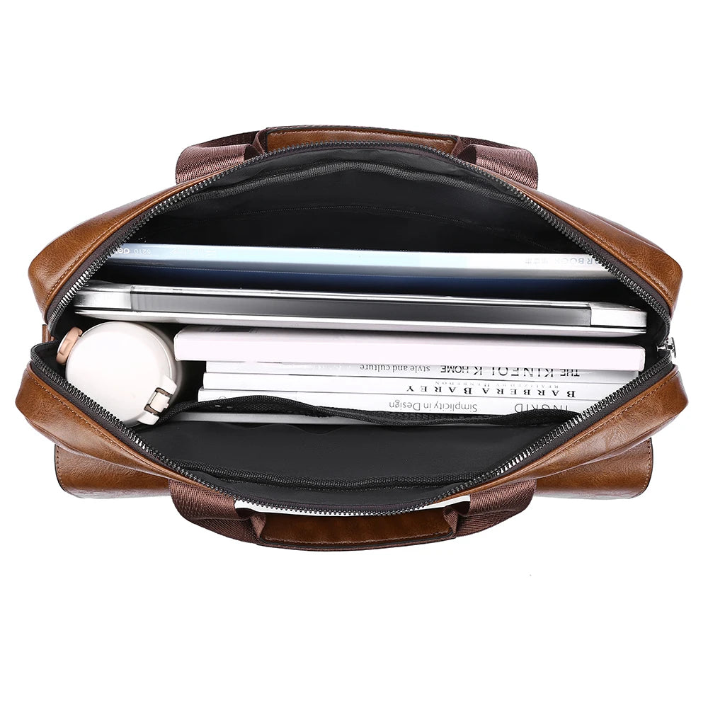 Executive Leather-Look Commuter Briefcase - product view 9