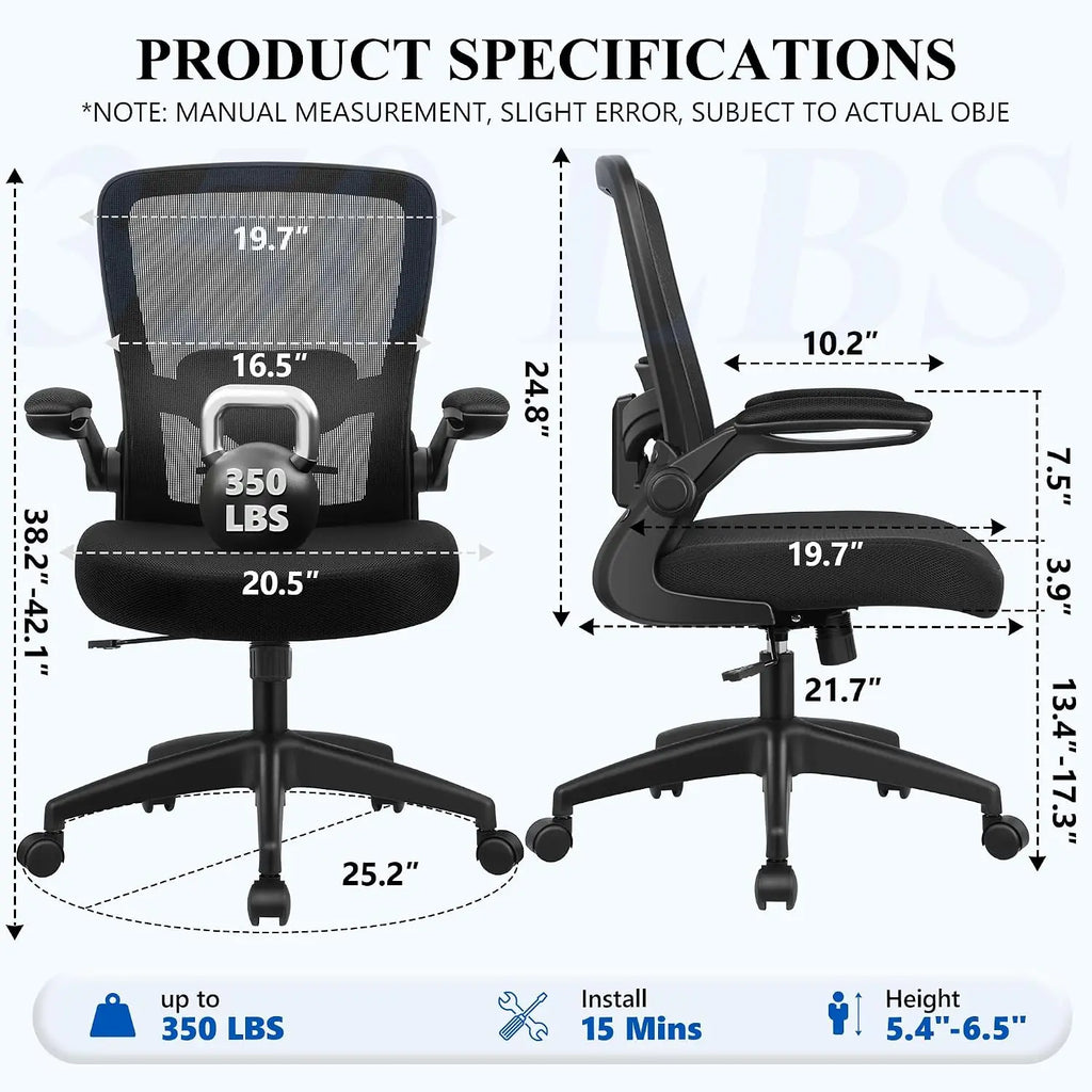 Ergonomic High Back Mesh Office Chair with Lumbar Support