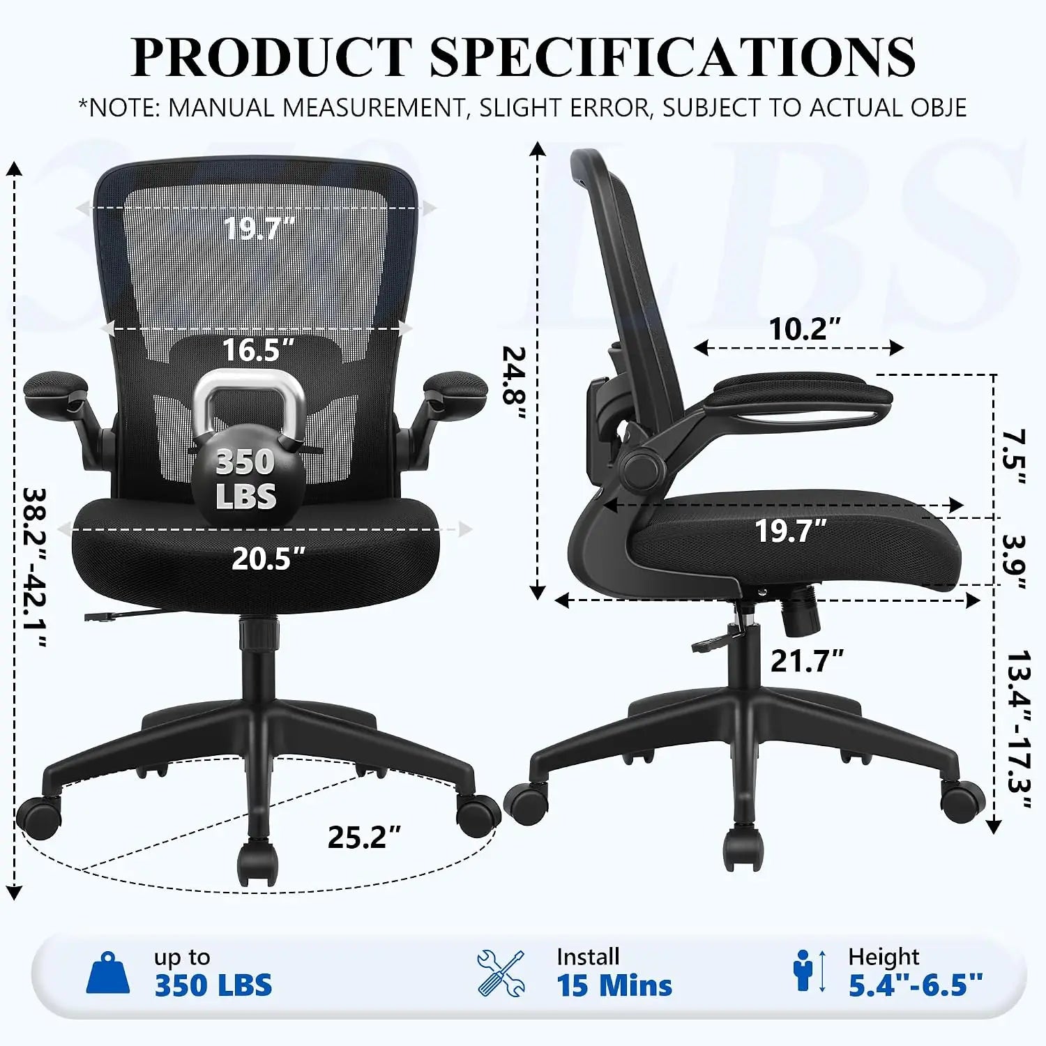 Ergonomic High Back Mesh Office Chair with Lumbar Support