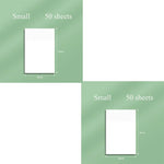 Transparent Sticky Note Pads PET Clear 50 Sheet Set