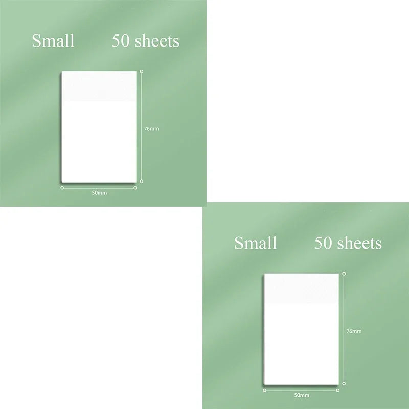 50sheets Transparent Posted It Sticky Note Pads Notepads