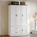 70.6" Tall Freestanding Wardrobe Armoire with 3 Doors