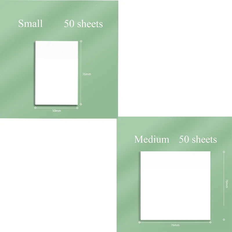 50sheets Transparent Posted It Sticky Note Pads Notepads