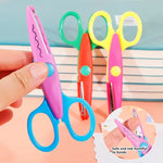 Wavy Pattern Scissors Paper Cutter 6 Piece Decorative Set
