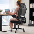 Ergonomic Mesh Desk Chair - Black, 330 lbs Capacity