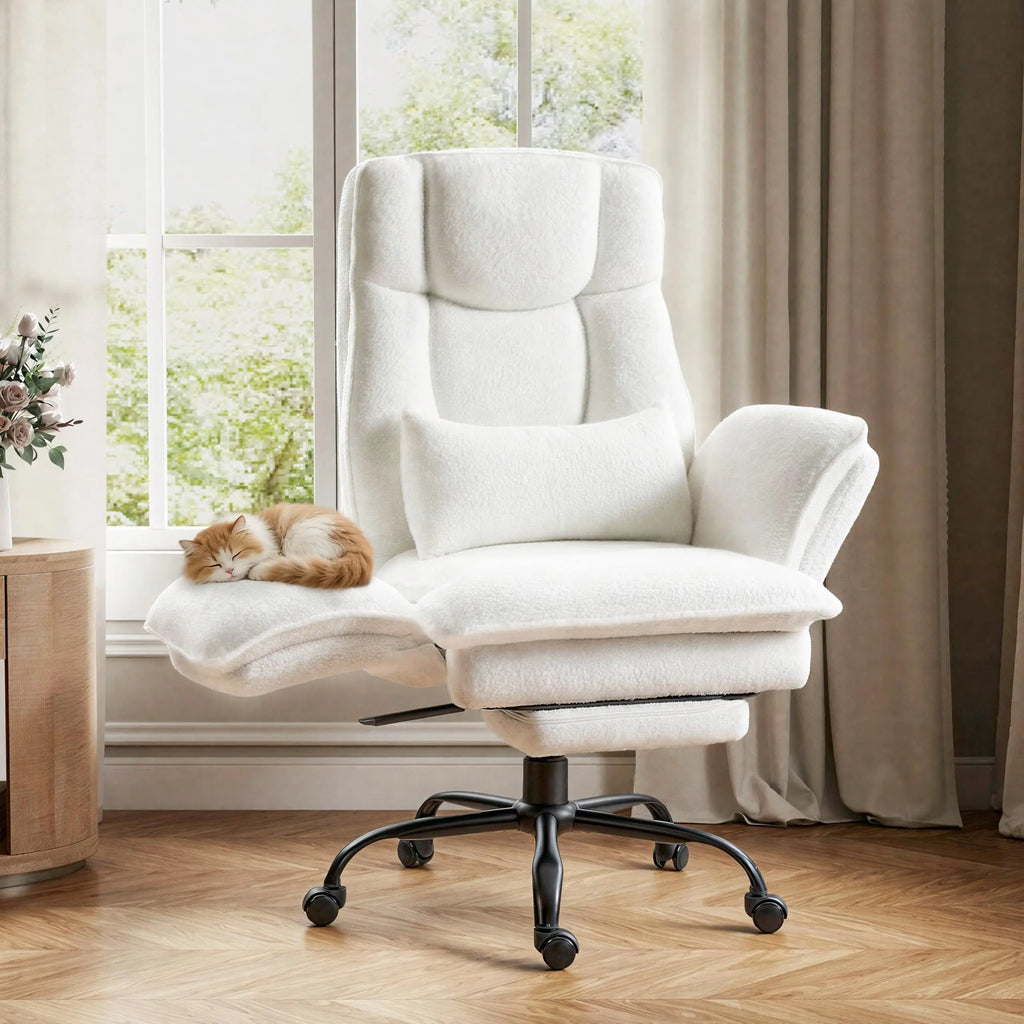 Big and Tall Executive Reclining Office Chair with Footrest