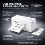 LabelFlow USB Thermal Label Printer 4x6 Barcode Output