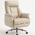 Leather electric massage ergonomic chair reclining heating comfortable sedentary Computer office chair gaming chairs Armchair cover image