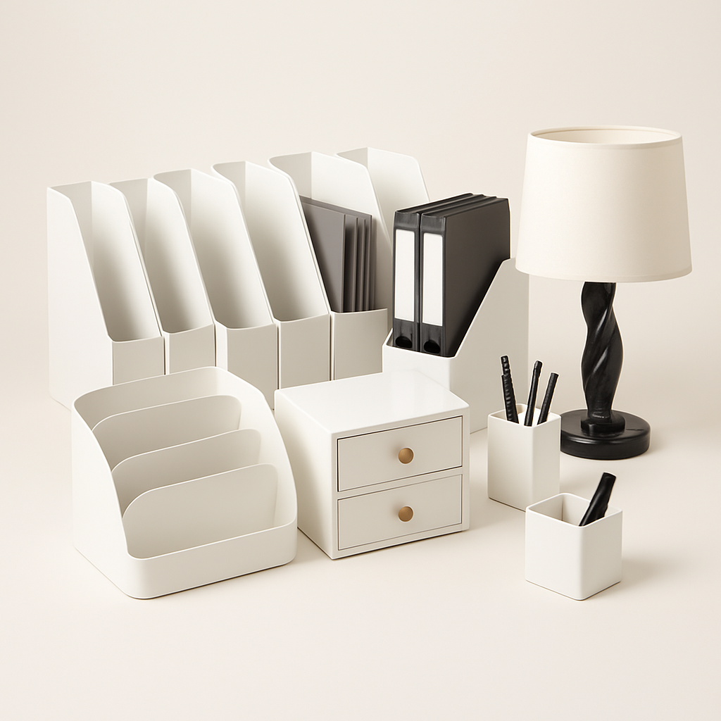 Adjustable Executive Office Desk Shelves Lshaped Display Office Desk Reception Conference Escritorio Oficina Trendy Furniture cover image