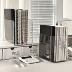ClearStand U Shaped Bookends Clear Plastic Minimal Profile