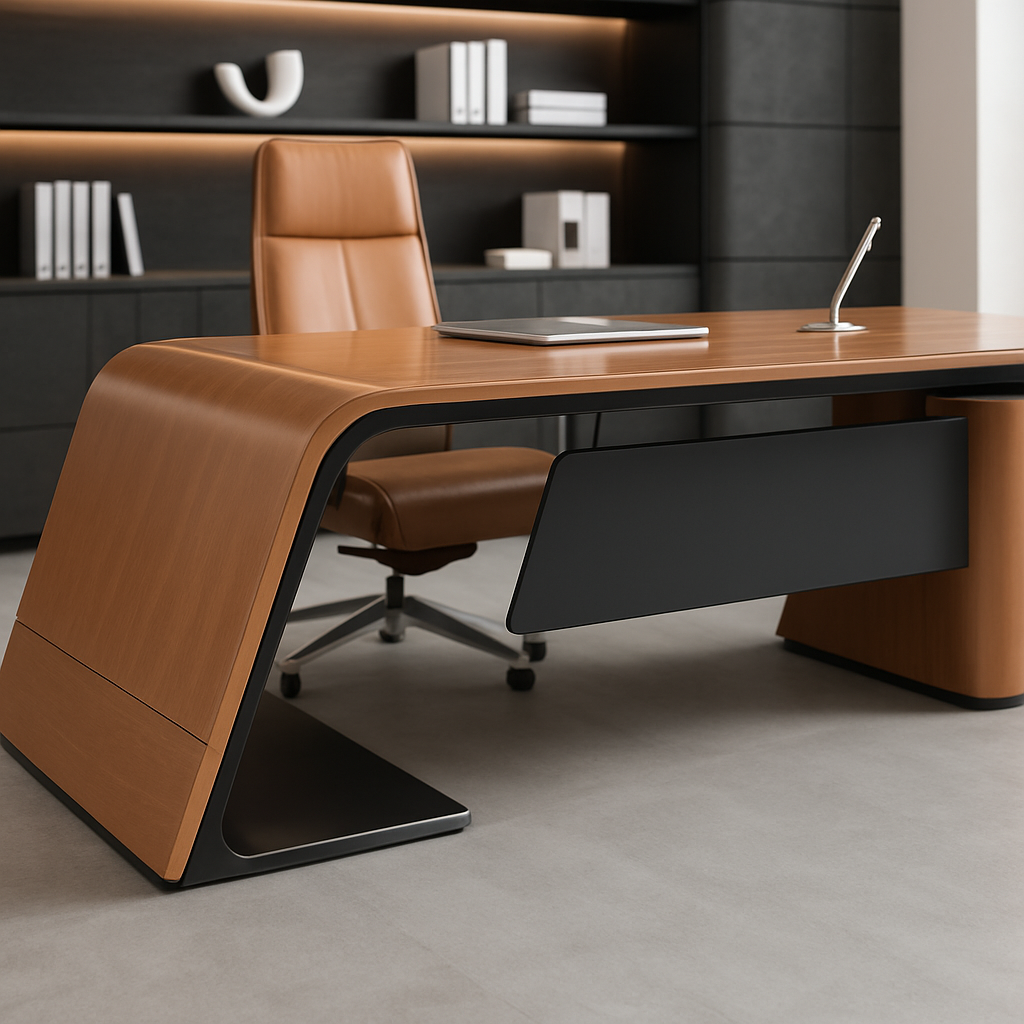 custom.Senior Lacquer Desk Designer High-end President Table Fashion White Manager in Charge of Big Class Desk promotional image