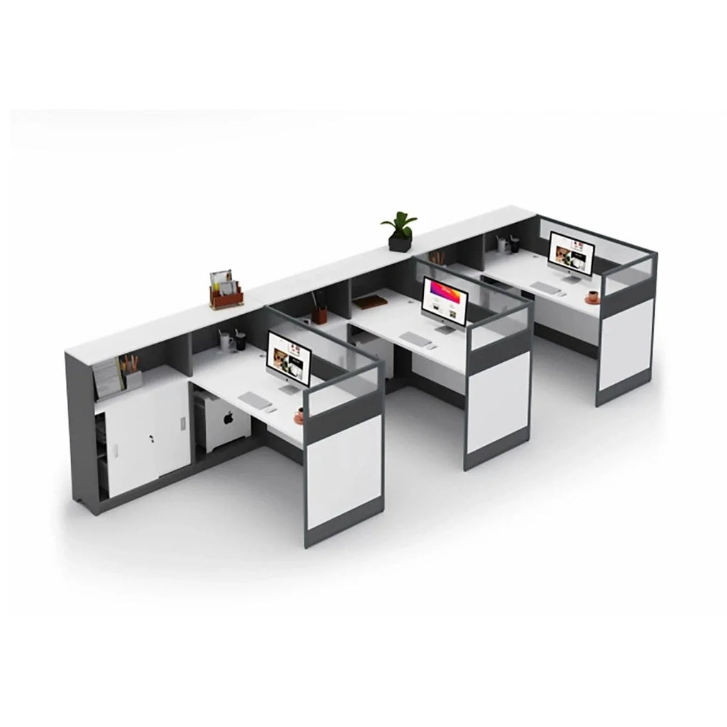Norven · L-Shaped Cubicle Office Workstation
